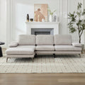 Aria - 103'' Modern Upholstered Sofa with Reversible Ottoman