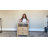 Aurelia - 24" Charging Nightstand Mid-Century Oak Bedside Table