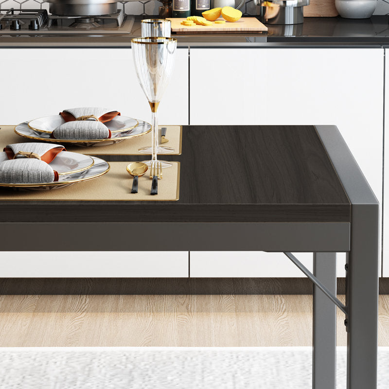 Aria 45.5" Dining Table Set with 2 Benches - Modern Space-Saving Set