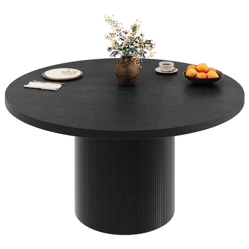 Aurelia - 47" Round Dining Table Mid-Century Wood Base Kitchen Table