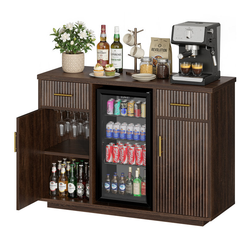 Aurelia - Coffee Bar Cabinet with Fridge Space & Charging Station