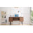 Elara - 55" Mid-Century Executive Desk with Charging Station