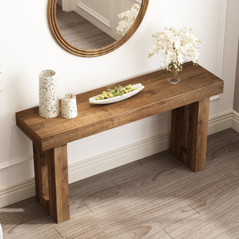 Haven - 59" Reclaimed Solid Wood Console Table Farmhouse Entryway