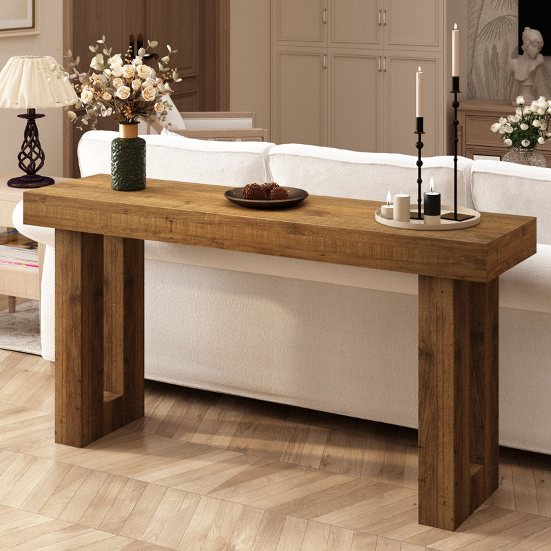 Haven - 59" Reclaimed Solid Wood Console Table Farmhouse Entryway