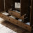 Havenwood - 59" Louvered Armoire Wardrobe with 5 Drawers