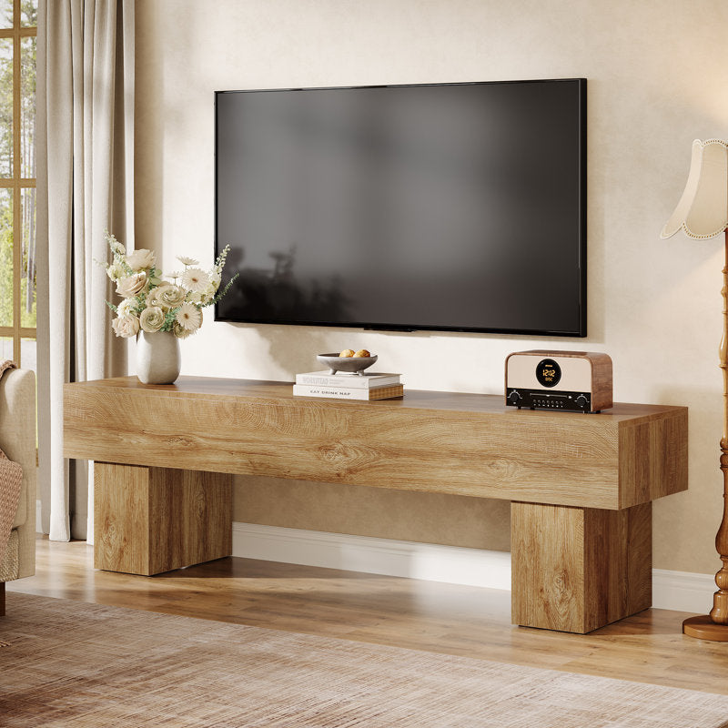 Rustic Oak - 63" Farmhouse TV Stand Media Console for 65 inch TVs