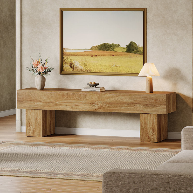 Rustic Oak - 63" Farmhouse TV Stand Media Console for 65 inch TVs