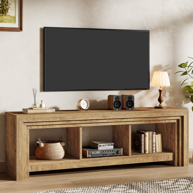 Oaklynn - 63" TV Stand Farmhouse Oak Wood Entertainment Center