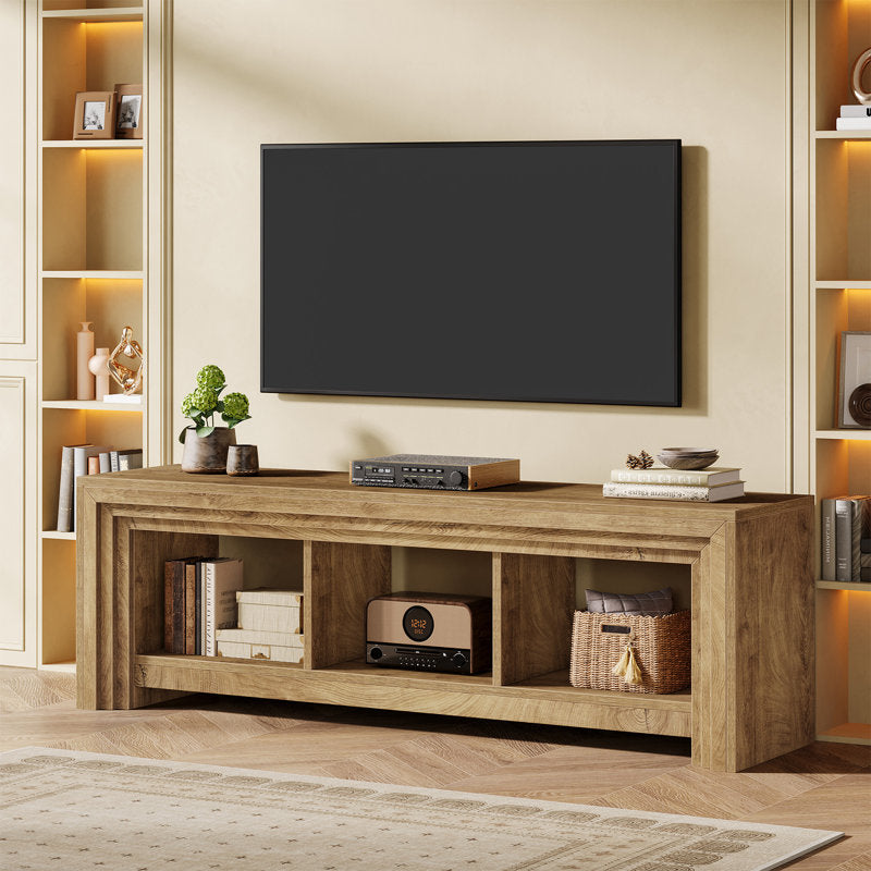 Oaklynn - 63" TV Stand Farmhouse Oak Wood Entertainment Center