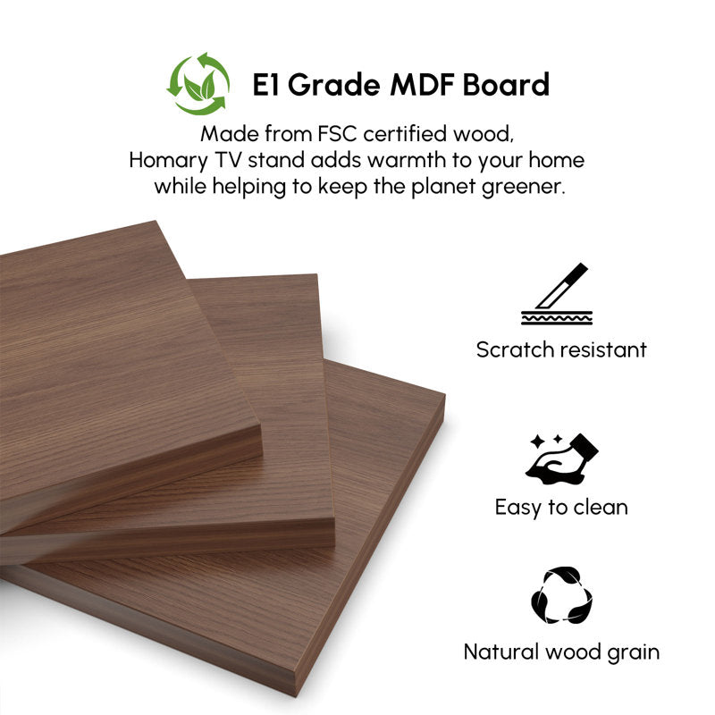 Horizon - Extendable TV Stand Mid-Century Walnut for Large TVs