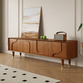 Aurelius - 71" Mid-Century Walnut TV Stand Media Console for Living Room