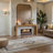 Arched Haven - 71" Solid Wood Curved Console Table for Entryway