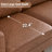 Arlo 92" Square Arm Sofa - Faux Leather & Chenille 3-Seater Couch