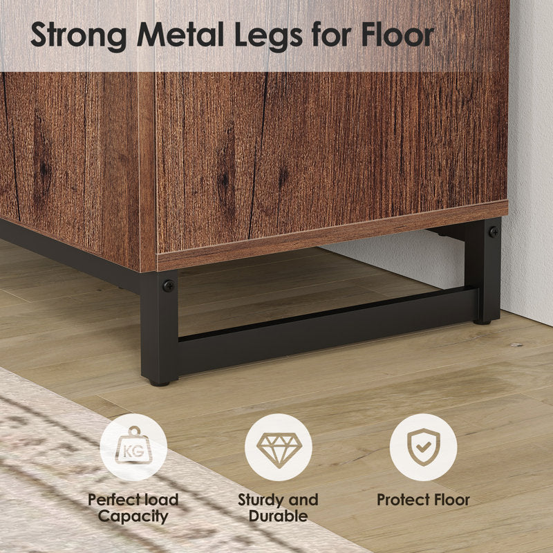 Aadam - Modern Wood TV Stand for TVs up to 110" Entertainment Center