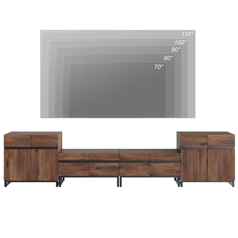 Aadam - Modern Wood TV Stand for TVs up to 110" Entertainment Center