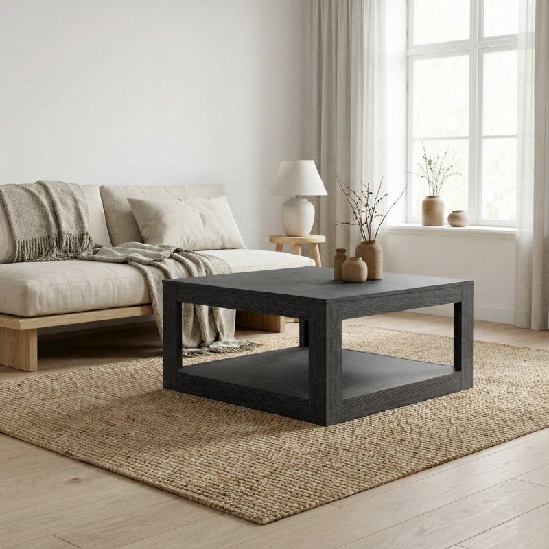 Allysyn - 31.5" Square Coffee Table Modern Wood Living Room Center Table