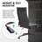 Amaiia - Mid-Back Ribbed PU Leather Swivel Ergonomic Office Chair