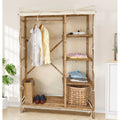 Anacelia - Bamboo Free Standing Closet Organizer for Bedroom Storage