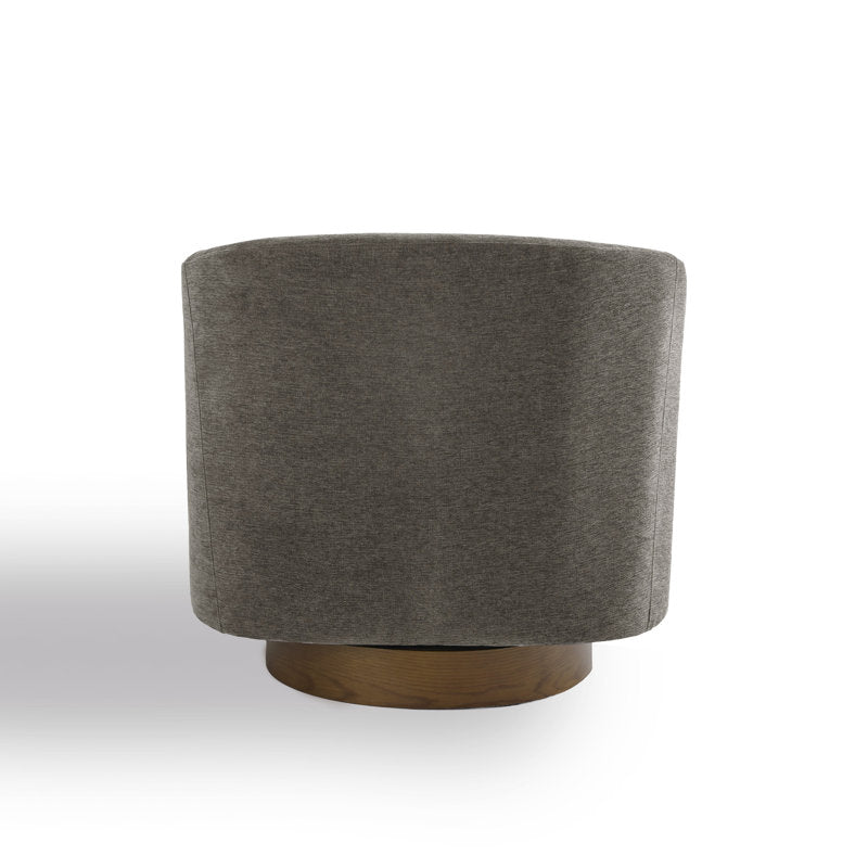 Applewold - Swivel Barrel Chair Tan Chenille Living Room