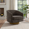 Applewold - Swivel Barrel Chair Tan Chenille Living Room