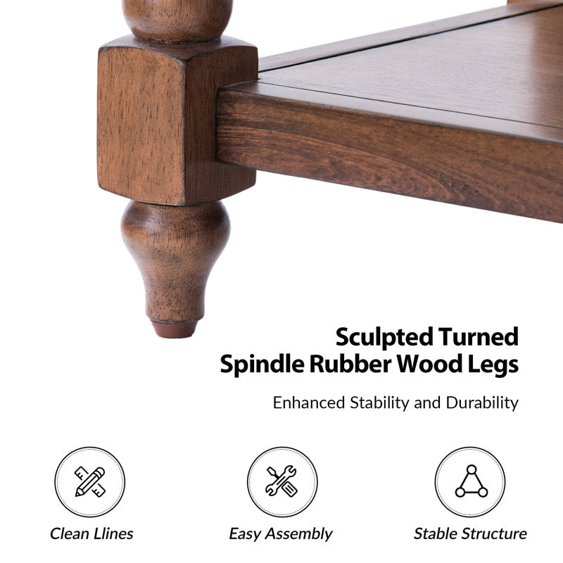 Aristidh - 60" Farmhouse Solid Wood Console Table for Entryway
