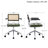 Ayris - Mid-Century Rattan & Faux Leather Swivel Office Task Chair