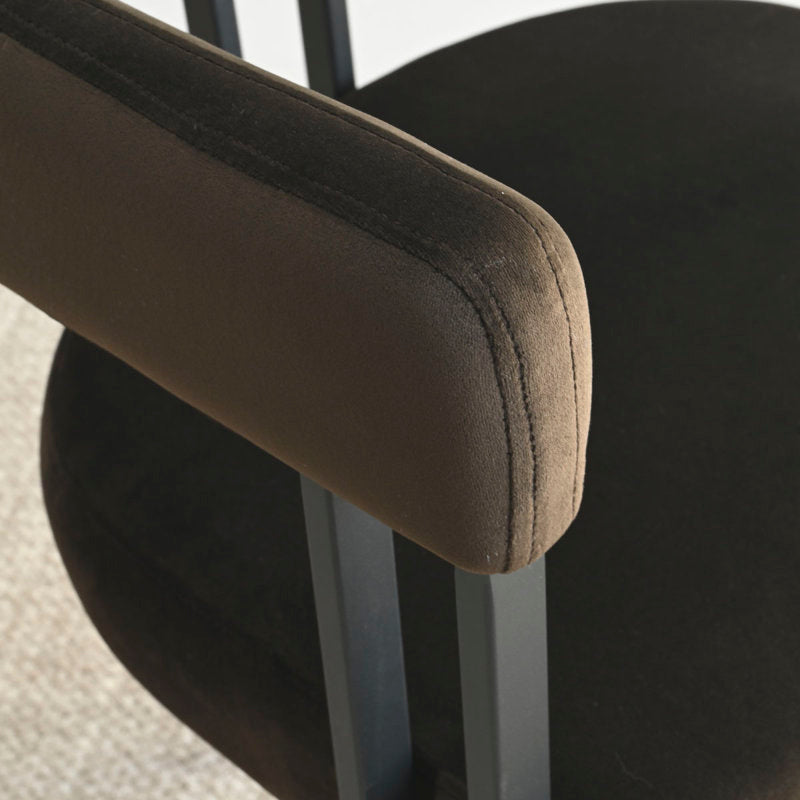 Beore - Modern Velvet Dining Armchairs Set of 4 Stain Resistant
