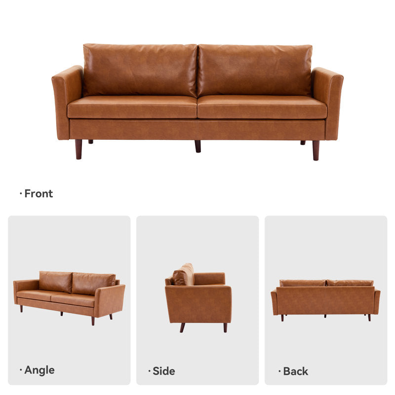 Bobur - 2-Piece Living Room Set Contemporary Wood Sofa & Chair
