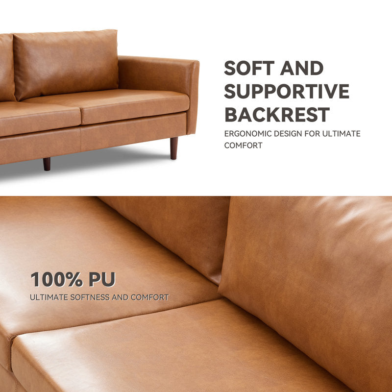 Bobur - 2-Piece Living Room Set Contemporary Wood Sofa & Chair