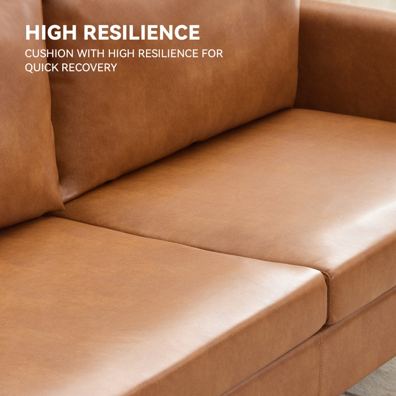 Bobur - 2-Piece Living Room Set Contemporary Wood Sofa & Chair