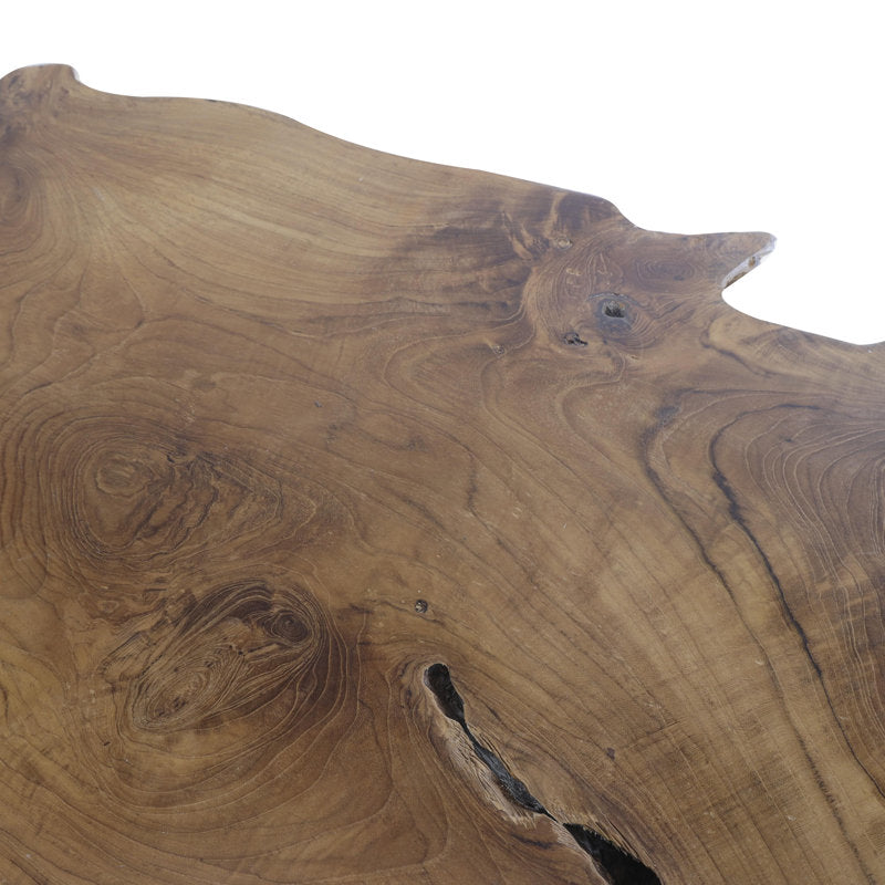 Artisan Teak - Live Edge Coffee Table Wood & Metal Living Room