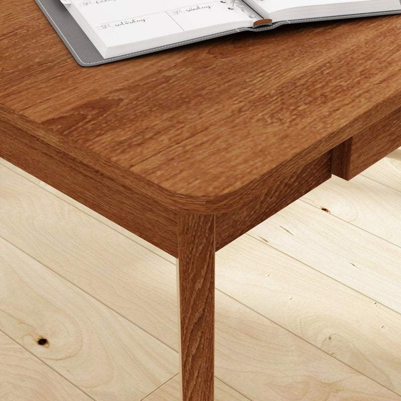 Caidence - 2-Drawer Writing Desk Solid Wood Legs Home Office