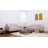 Carmencita - 65" Linen Loveseat Square Arm Sofa for Small Spaces