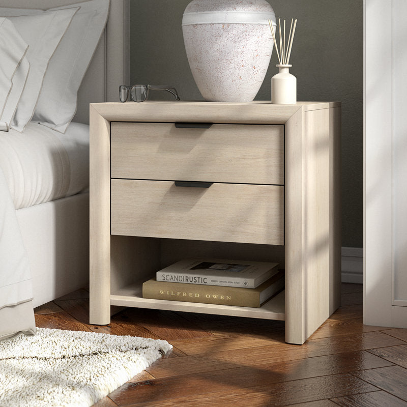 Clarice - 24" Wood Grain Nightstand Modern Bedroom Side Table