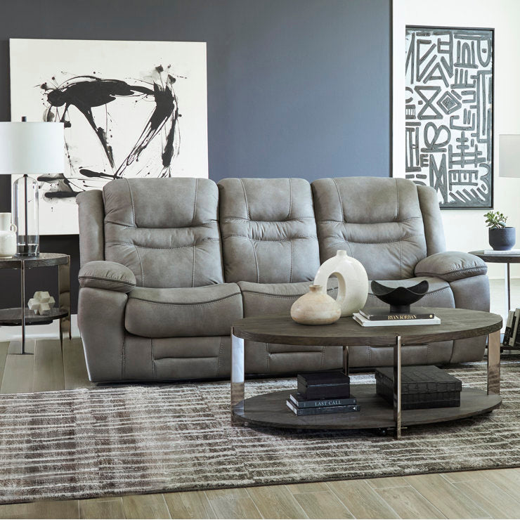 Clayton - Power Reclining Sofa Set Leather Look Modern Living Room