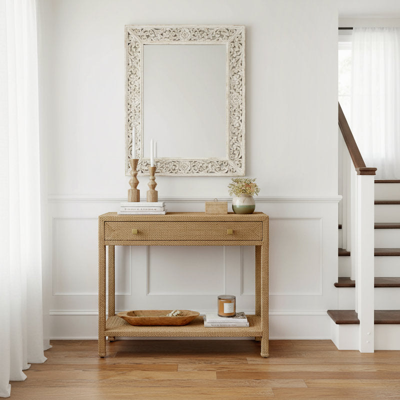 Como - Banana Leaf Console Table Coastal Entryway Furniture