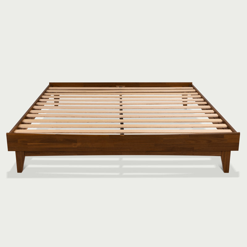 Coraline - Solid Wood Platform Bed Mid-Century Modern Heavy-Duty