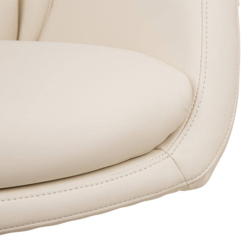 Corjan - Mid-Century Modern Faux Leather Executive Office Chair
