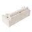 Cottone - Faux Fur Upholstered Loveseat Sofa for Small Spaces