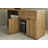 Cuuba - 55" L-Shaped Modular Wood Desk with Storage for Home Office