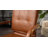 Dareece - Faux Leather Executive Task Chair with Gold Base