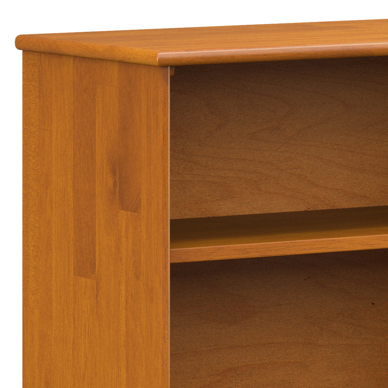 Draper - Solid Wood Low Bookshelf Mid-Century Modern Media Console