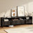 Dulane - 70" Modern Farmhouse TV Stand for TVs up to 75" - Black