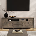 Ela - 72" Solid Wood TV Stand Transitional Media Console for 80" TVs