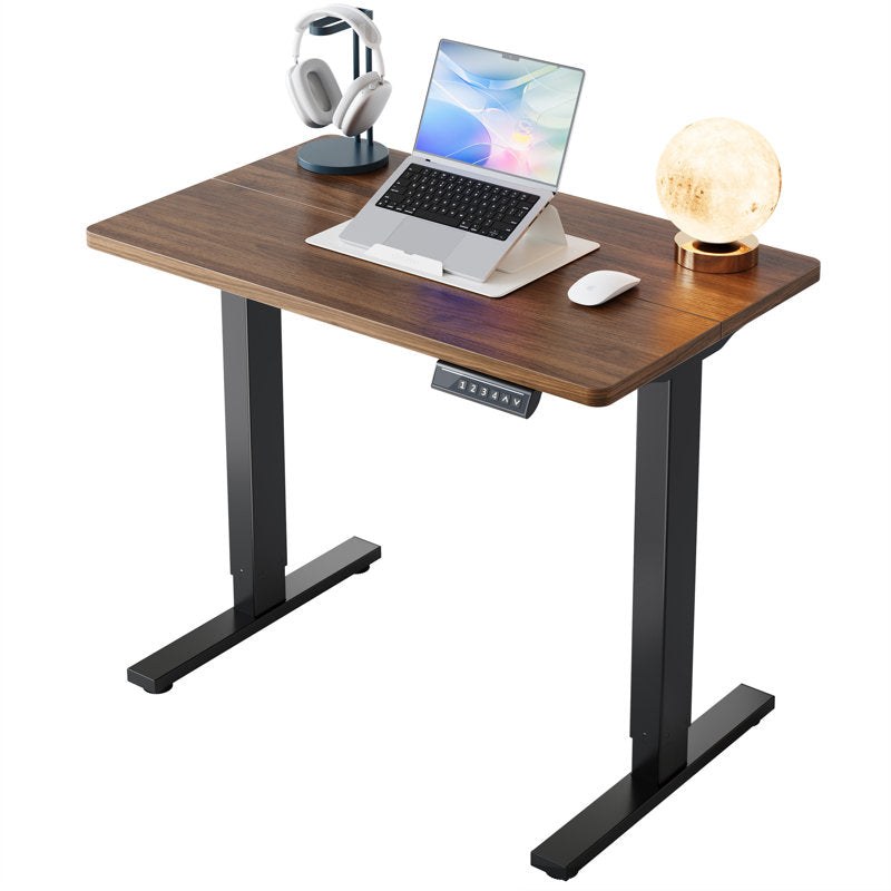ApexLift - Electric Standing Desk Steel & Walnut Home Office
