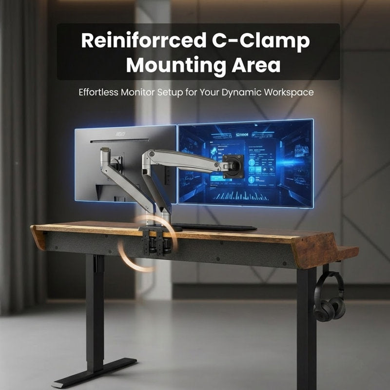 Apex Lift - Electric Standing Desk with Monitor Shelf & Drawer