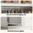 Elara Farmhouse Wardrobe - 70" LED Armoire Closet for Bedroom