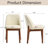 LuxeSuede - Faux Leather Dining Chairs Solid Wood Kitchen Seating