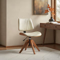 Moderna - Swivel Office Chair Mid-Century Faux Leather Desk Chair