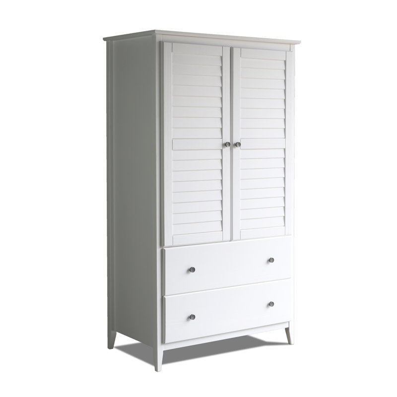 Greenport - Solid Wood Armoire Coastal Pine Bedroom Wardrobe